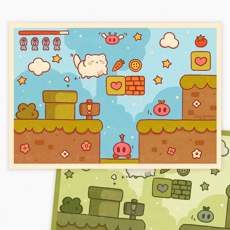 Platform game prints #PR034