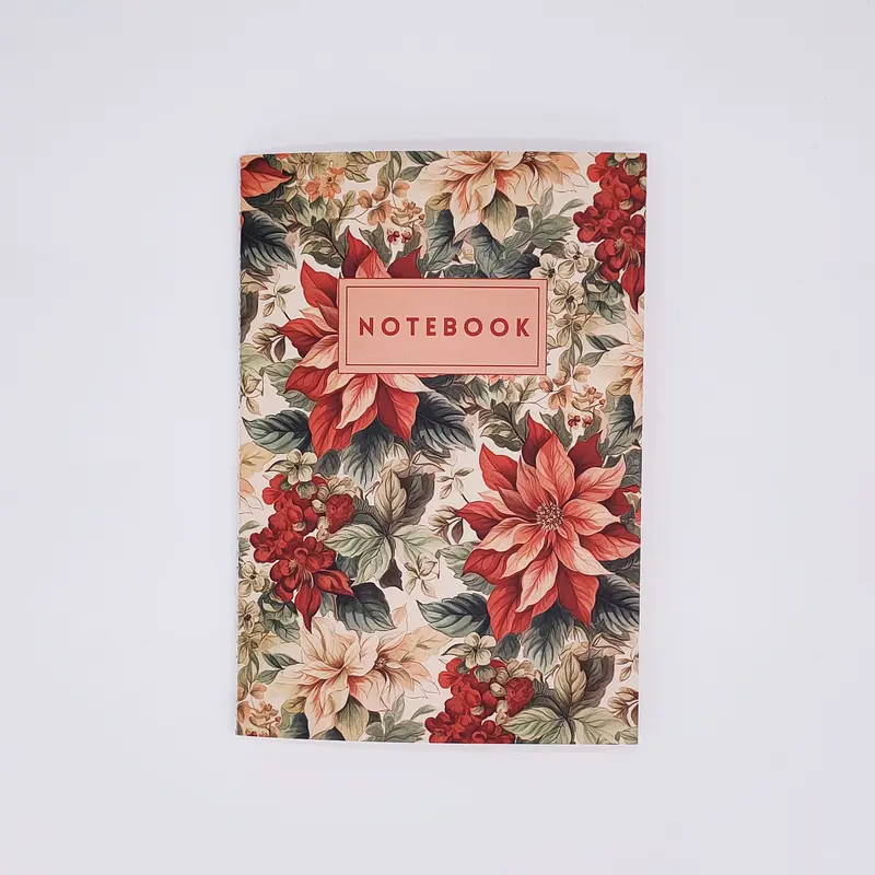 Poinsettia Notebook