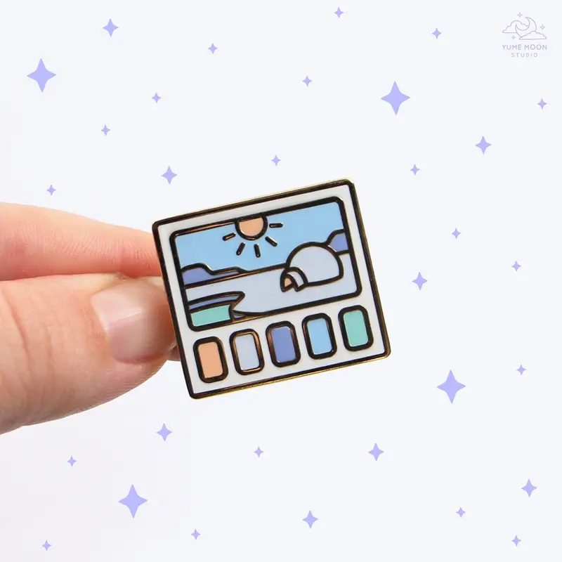 Polar Scenery Swatches Enamel Pin
