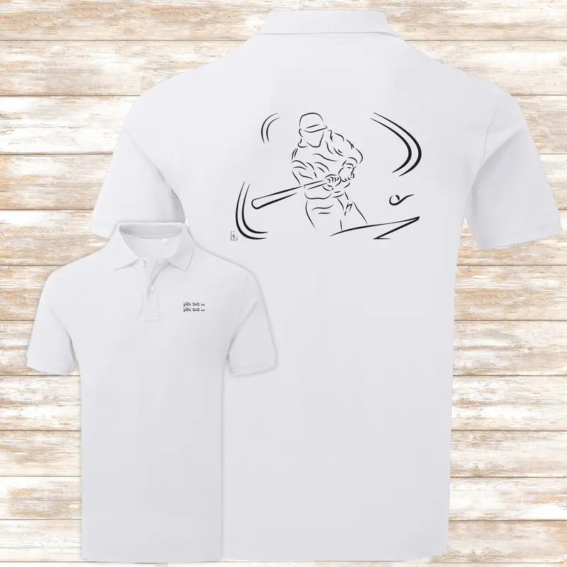 Polo Baseball Lanceur de Balle - Homme Femme - Personnalisable