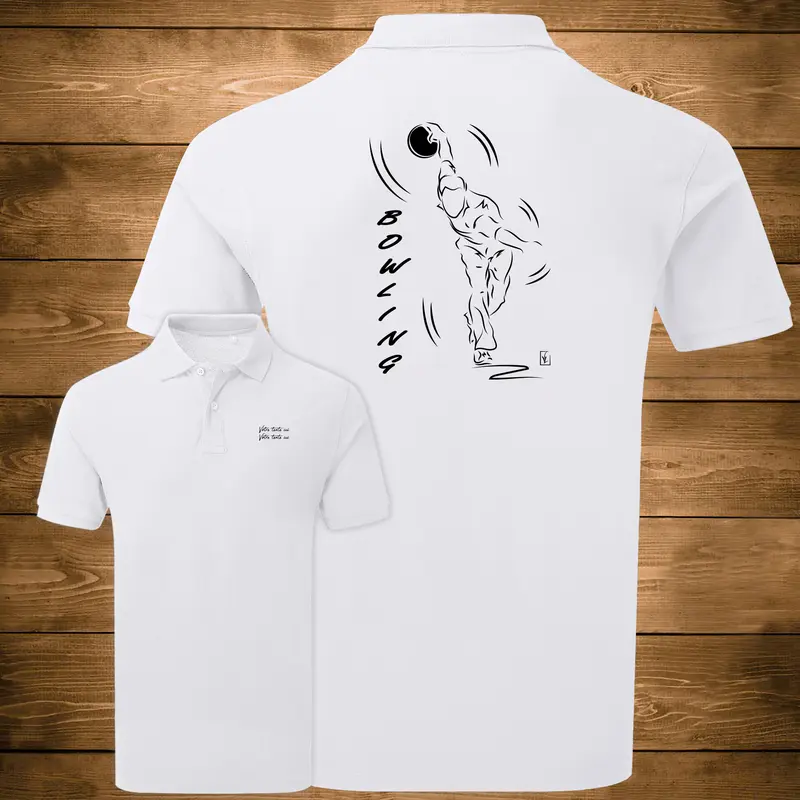 Polo Bowling 3ème Pas Joueur Bowling - Homme Femme - Personnalisable