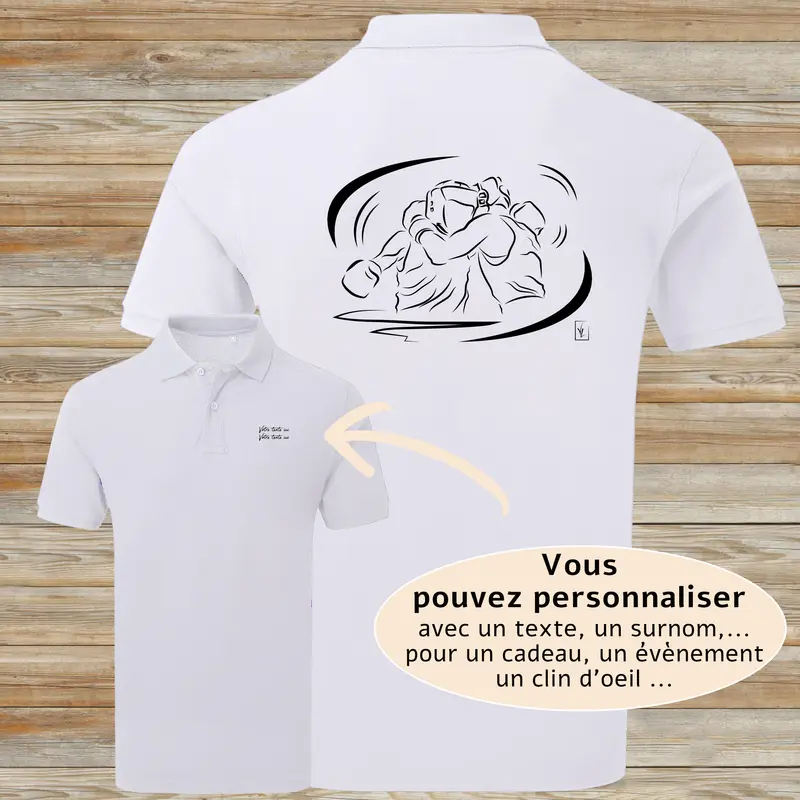 Polo Boxe Sport de Combat - Homme Femme - Personnalisable