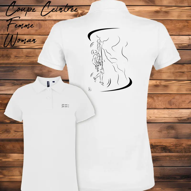 Polo Escalade Sport Montagne Grimpeur - Homme Femme - Personnalisable