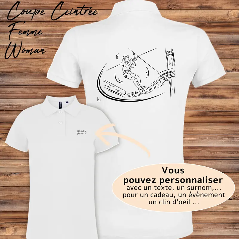 Polo Femme Accrobranche - Personnalisable