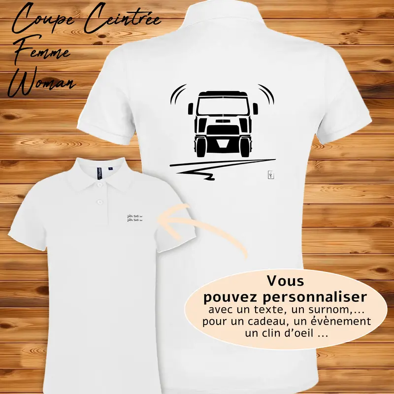 Polo Femme Camion - Personnalisable