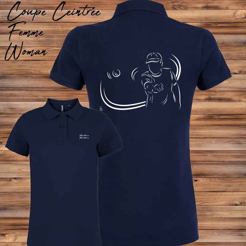Polo Femme Pétanque tournoi - Personnalisable