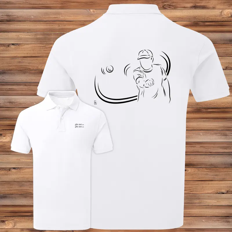 Polo Homme Pétanque tournoi - Personnalisable