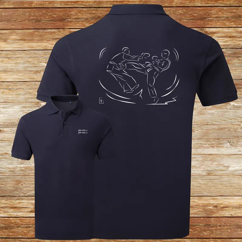 Polo Jujitsu Judo Kick Boxing Boxe Graphisme Arts Martiaux - Personnalisable