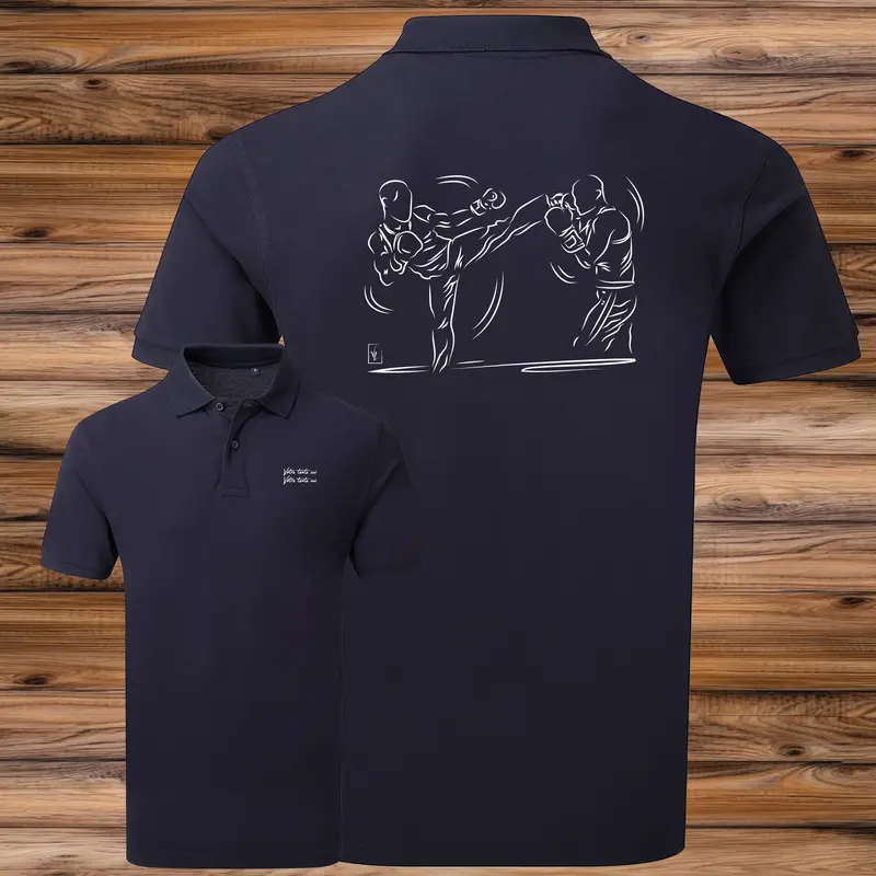 Polo Jujitsu Kick Boxing Judo Sport Combat Graphisme Arts Martiaux - Personnalisable