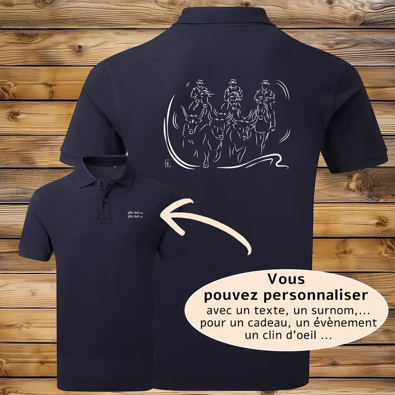 Polo Manade Gardians Taureaux Camargue - Personnalisable