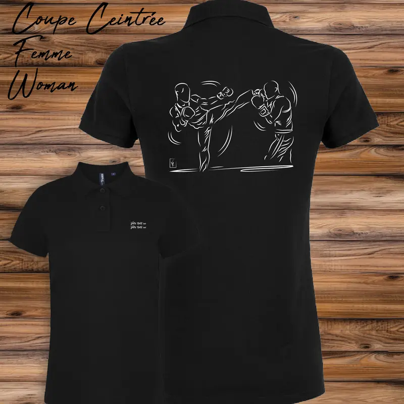 Polo MMA Arts Martiaux Mixtes Graphisme Sport Combat - Personnalisable