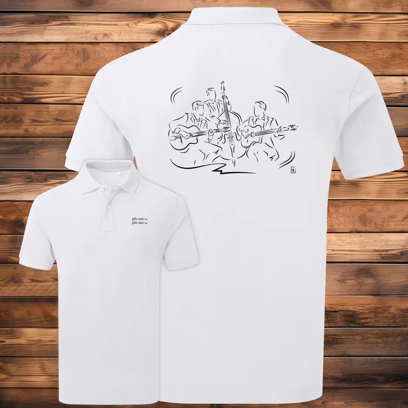Polo Musiciens Jazz Groupe - Homme Femme - Personnalisable