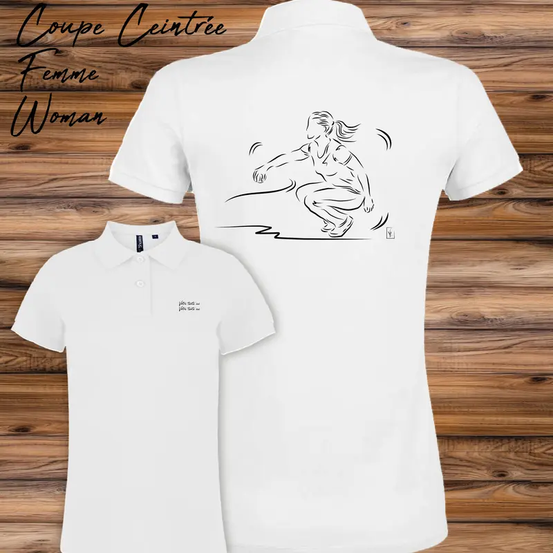 Polo Pétanque Féminine Pointer - Personnalisable