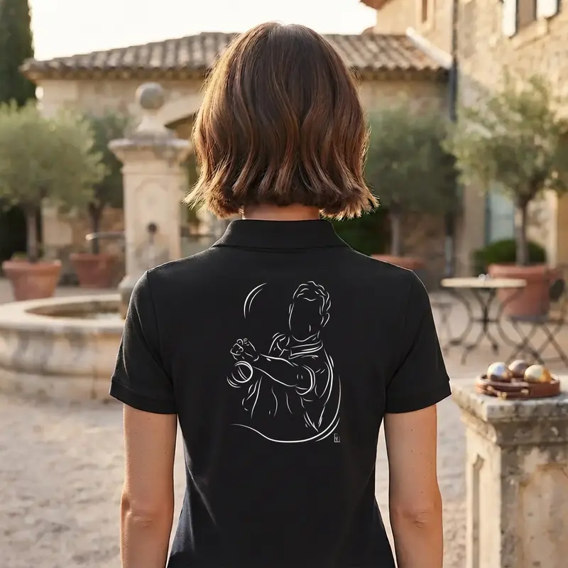 Polo Pétanque - Modèle Technique • Texte à Personnaliser côté Cœur