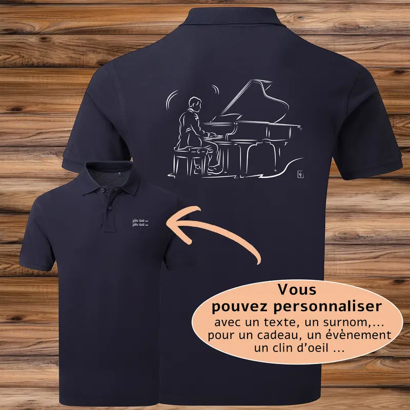 Polo Piano Classique - Personnalisable