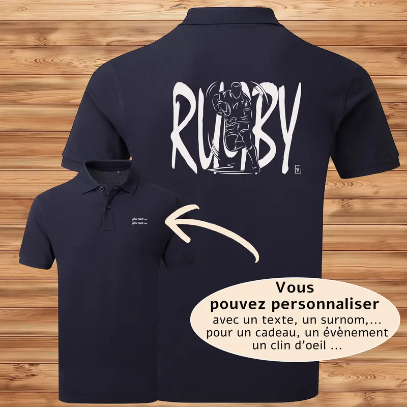 Polo Rugby Rugbyman Sport - Personnalisable