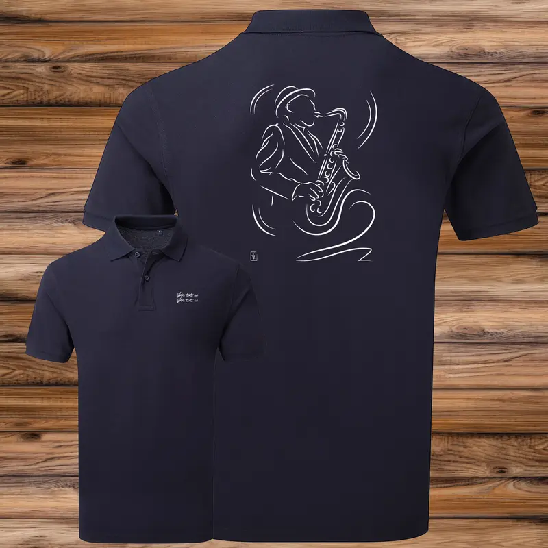 Polo Saxophone Jazz Musicien Saxophoniste - Homme Femme - Personnalisable