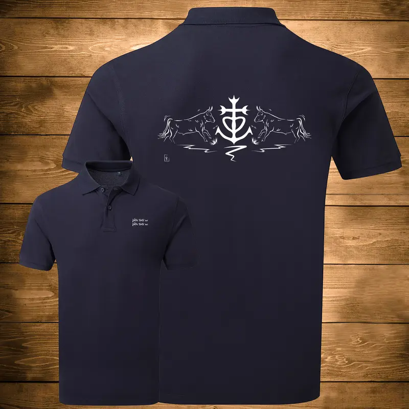 Polo Taureaux Croix de Camargue - Personnalisable