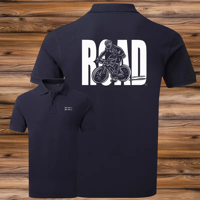 Polo Vélo de Course Cyclisme Road Graphisme Cycliste - Personnalisable
