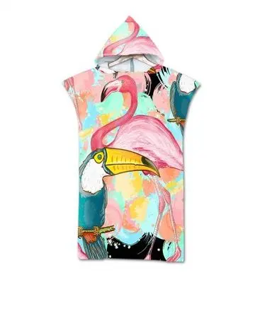 Poncho Flamant Rose