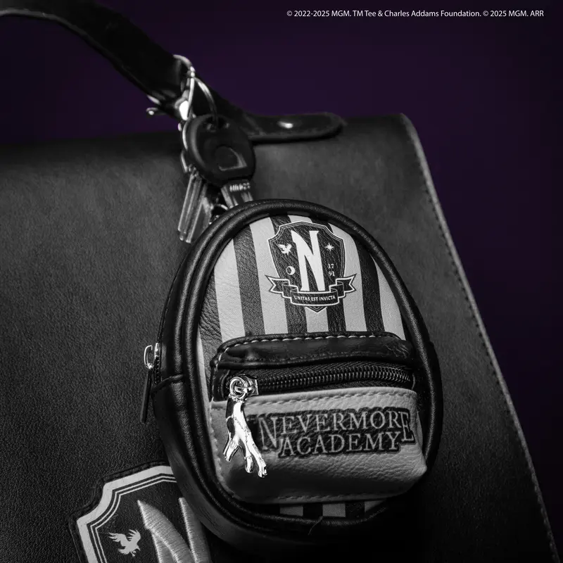 Porte-clés Pochette Noir Académie Nevermore