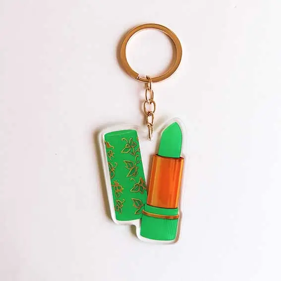 Porte-clés Rouge à Lèvres Vintage