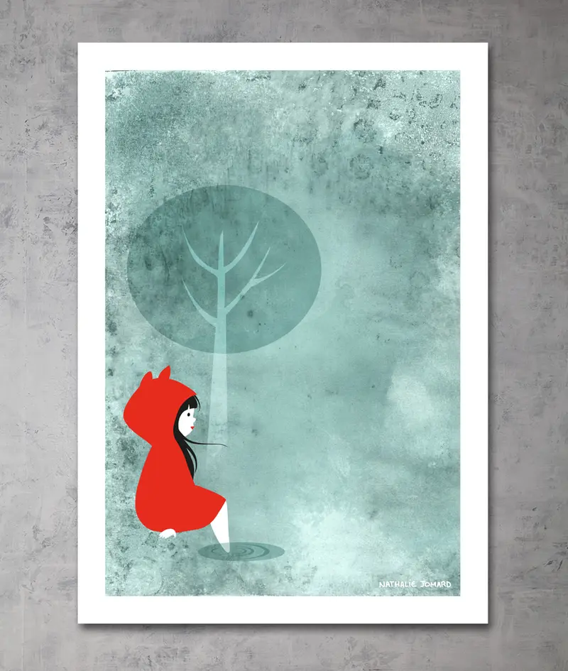 Poster Au bord de l'eau by Nathalie Jomard