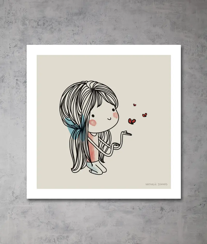 Poster Coccinelles by Nathalie Jomard