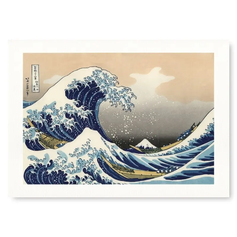 Póster Hokusai La Gran Ola de Kanagawa
