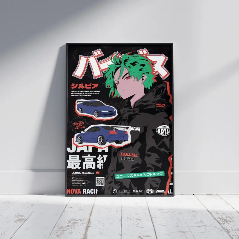 Poster japonais ポスタ - Roulian Axel