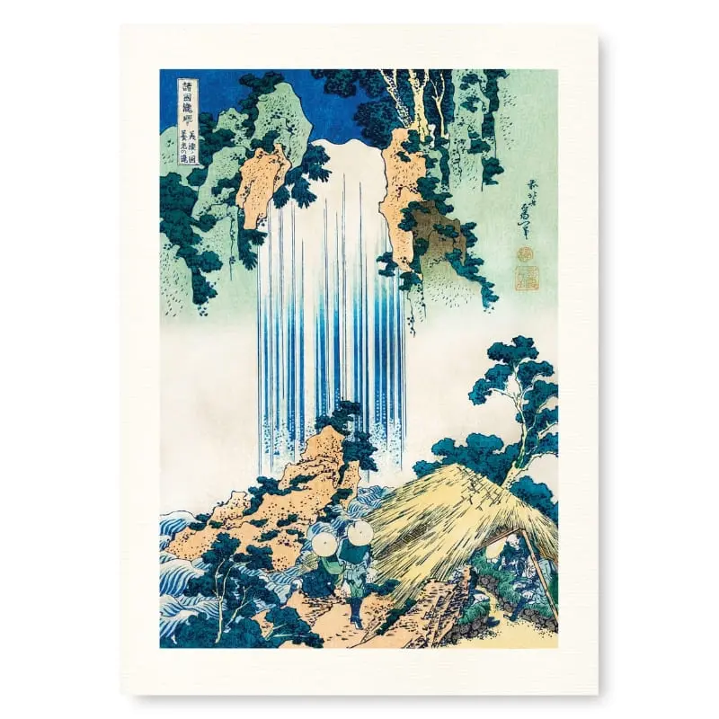 Póster Japonés Cascada de Yoro