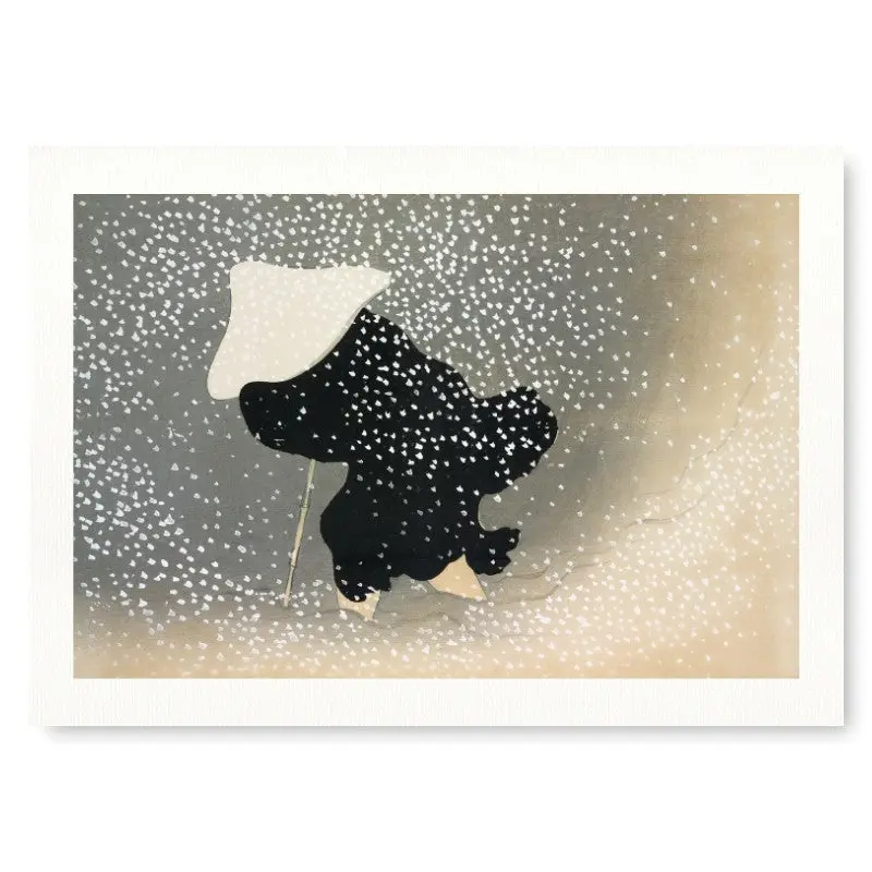 Póster Japonés Tormenta de Nieve