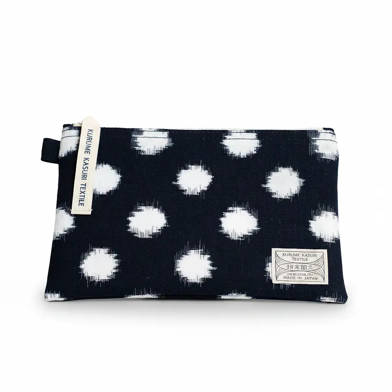 Pouch M Dot Navy/White