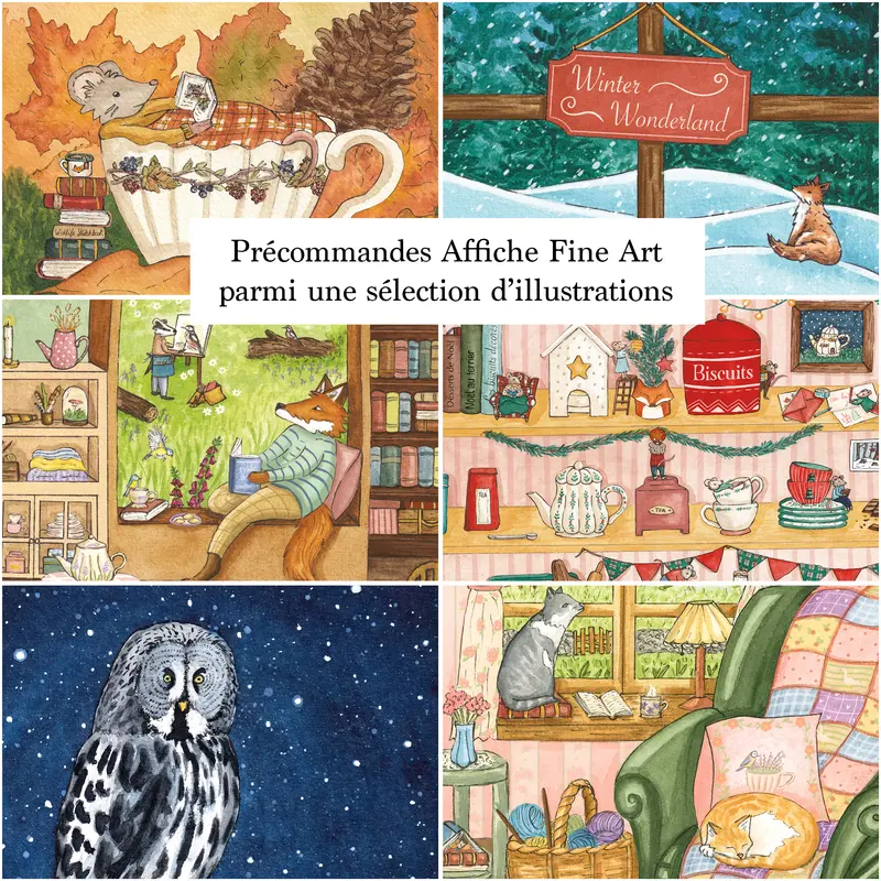 Précommandes AFFICHES au choix ( parmi 10 illustrations) - décoration, impressions d’art
