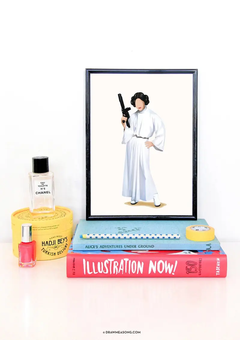 Princess Leia Art Print