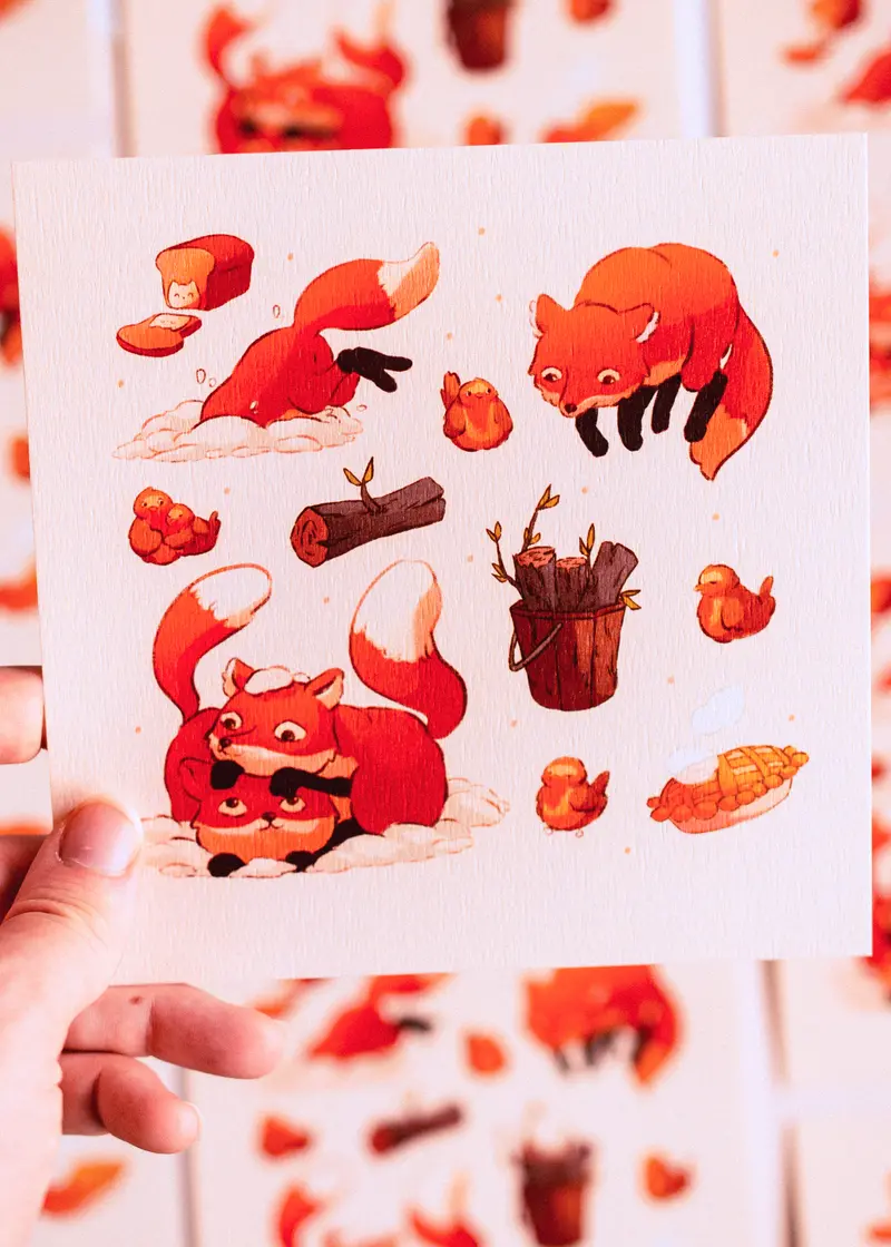 Print - Renards d'hiver