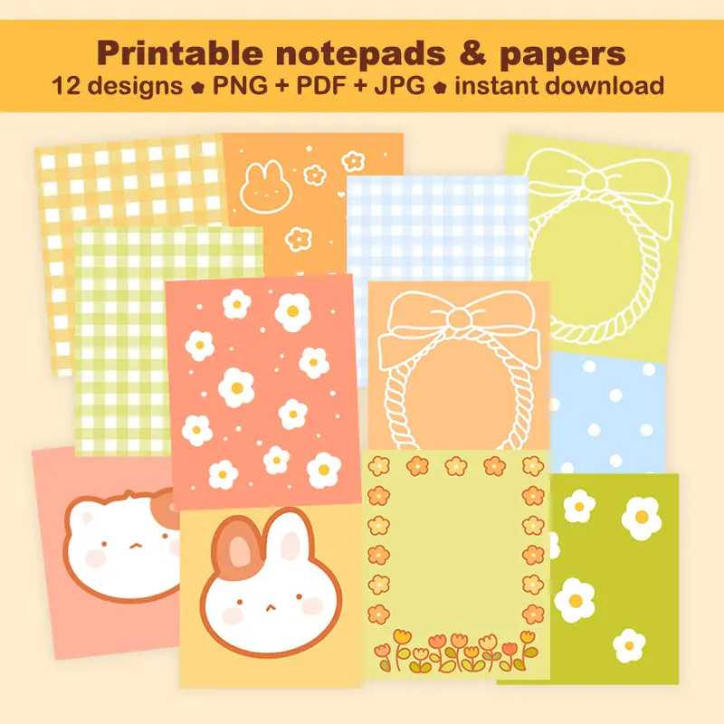 Printable notepads & papers #1442