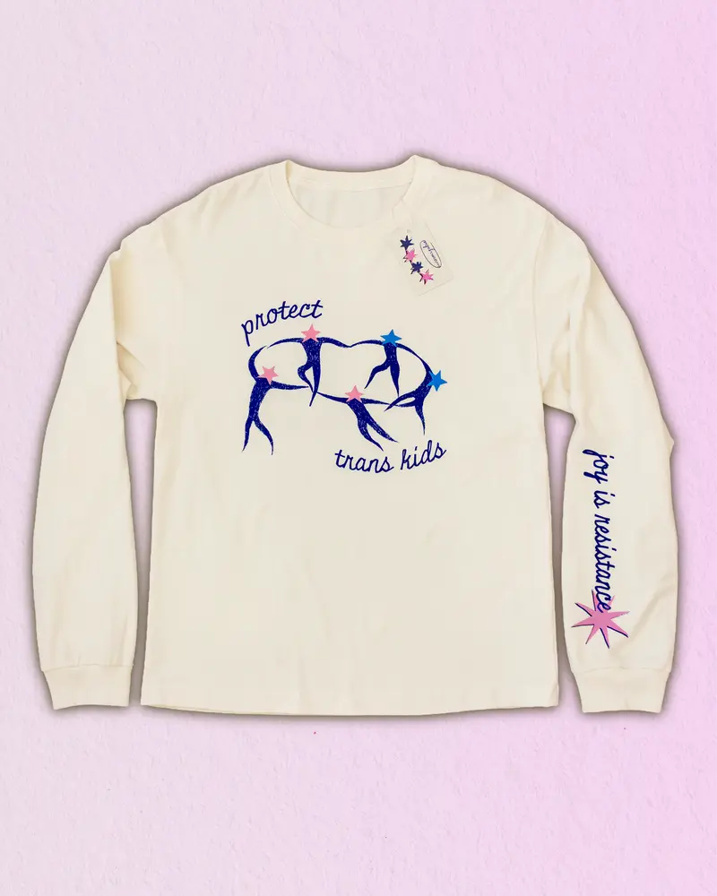 Protect Trans Kids ✶ Screen-Printed Long Sleeve