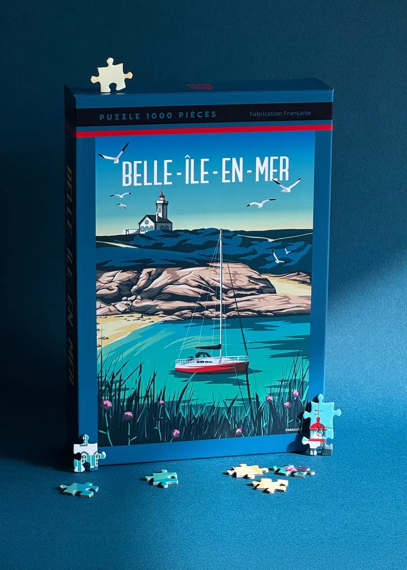 Puzzle 1000 pièces - Belle-Île-en-Mer (Phare des Poulains)