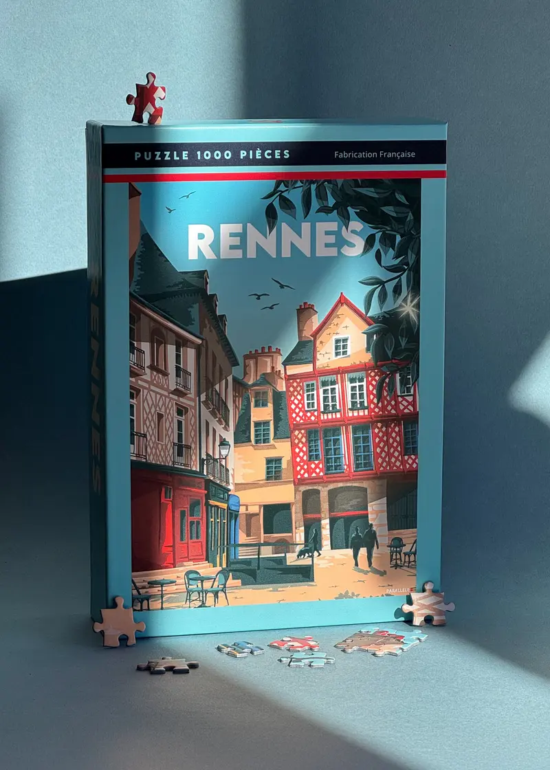 Puzzle 1000 pièces - Rennes (Place Sainte-Anne)