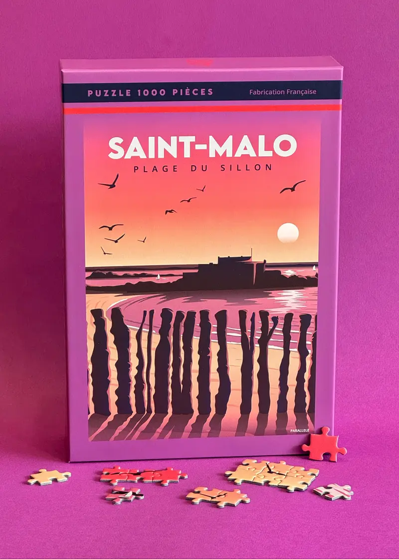 Puzzle 1000 pièces - Saint-Malo (Plage du Sillon)