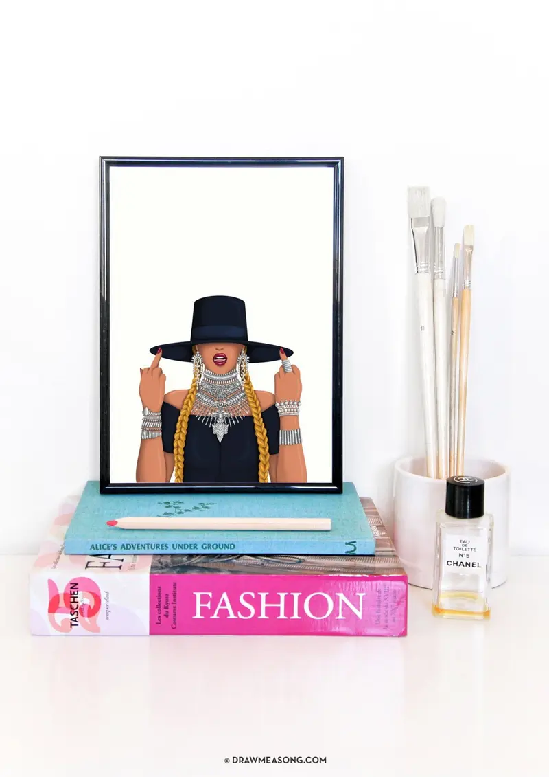 Queen B Formation Art Print