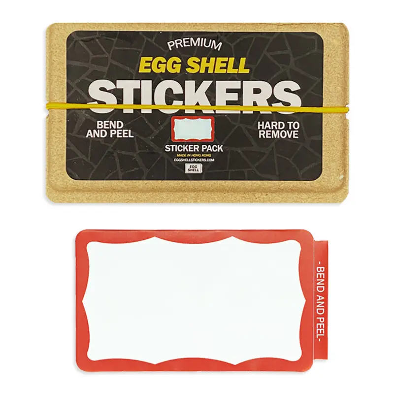 Red Wavy Border stickers x80