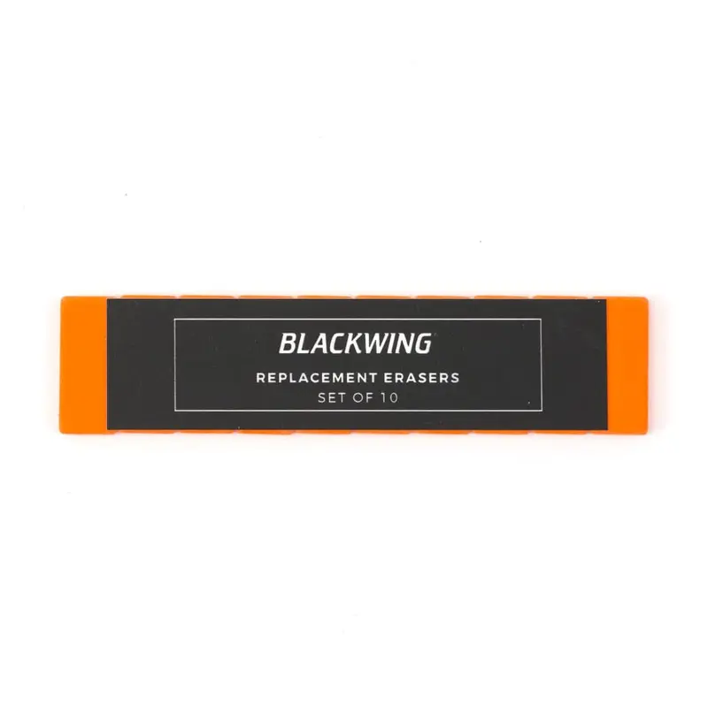 Replacement Pencil Erasers - Pack of 10 - Orange