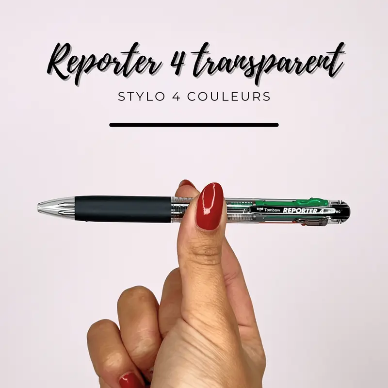 Reporter 4 transparent de TOMBOW - Stylos
