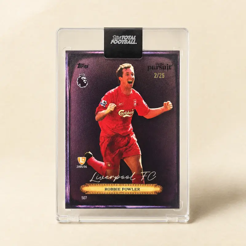 Robbie Fowler Liverpool FC — Topps Total Football The Pursuit #507 — /25