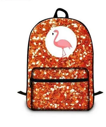 Sac à Dos Flamant Rose Paillettes Corail