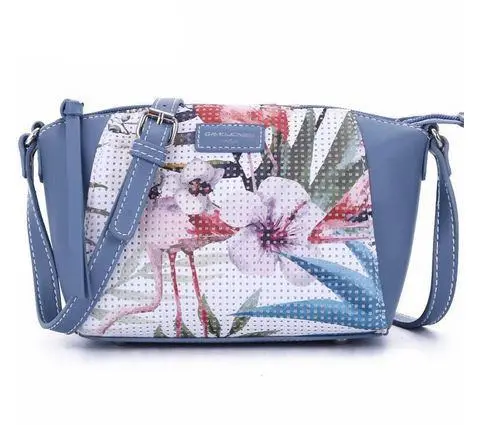 Sac à Main Bleu Flamant Rose