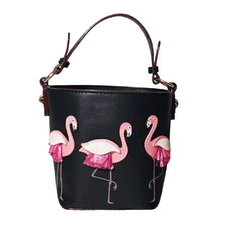 Sac à Main Flamant Rose Noir