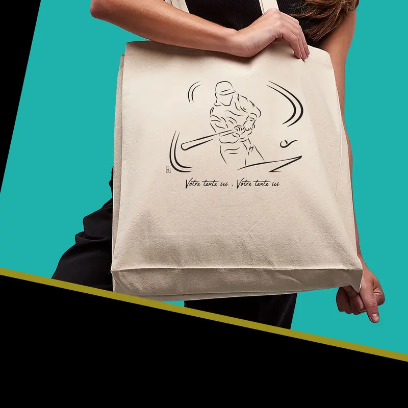 Sac Cabas Baseball Le Lancé - Spacieux 21L Personnalisable